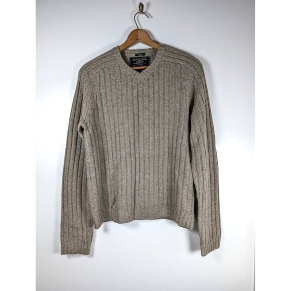 Vintage Abercrombie & Fitch Sweater Men's Large Muscle Fit Lambs Wool Blend Rib - Picture 1 of 6